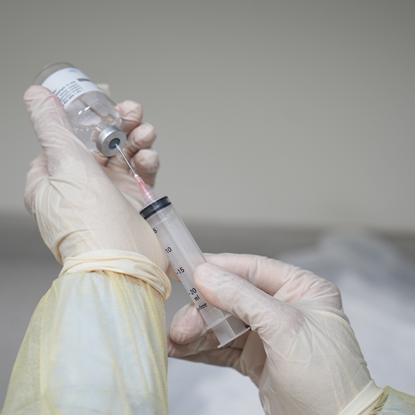 IV infusion drip therapy setup for inflammation relief